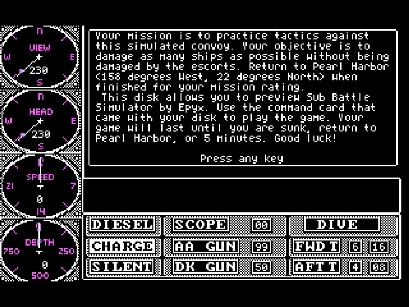 Sub Battle Simulator